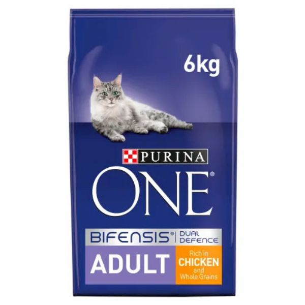 Picture of Purina ONE Adult Chicken and Whole Grains Dry Cat Food 6kg