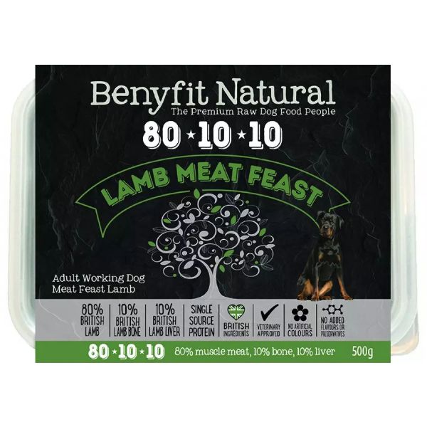 Picture of Benyfit Dog - Natural Lamb Meat Feast 80*10*10 500g
