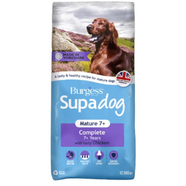 Picture of Burgess Dog - Supadog Mature Chicken 12.5kg