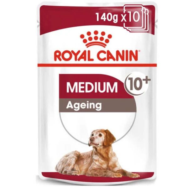 Picture of Royal Canin Dog - Pouch Box Medium Ageing 10+ 10x140g