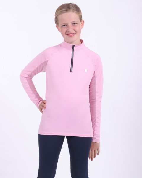 Picture of QHP Junior Yvet Sport Shirt Powder Pink