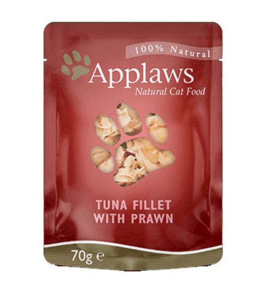 Picture of Applaws Cat - Broth Pouch Tuna With Prawn 70g