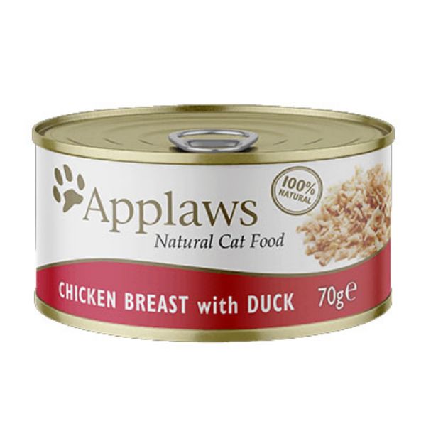 Picture of Applaws Cat - Broth Tin Chicken With Duck 70g