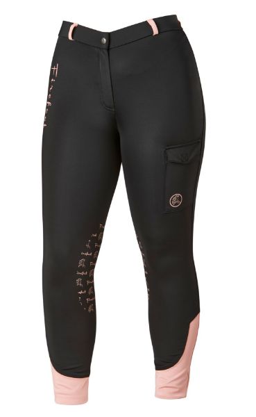 Picture of Firefoot Kids Ripon Low Rise Breeches Black / Rose Gold