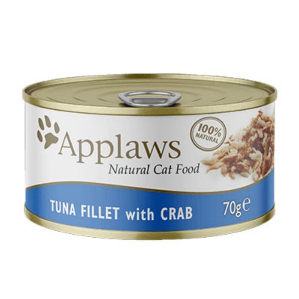 Picture of Applaws Cat - Broth Tin Tuna With Crab 70g