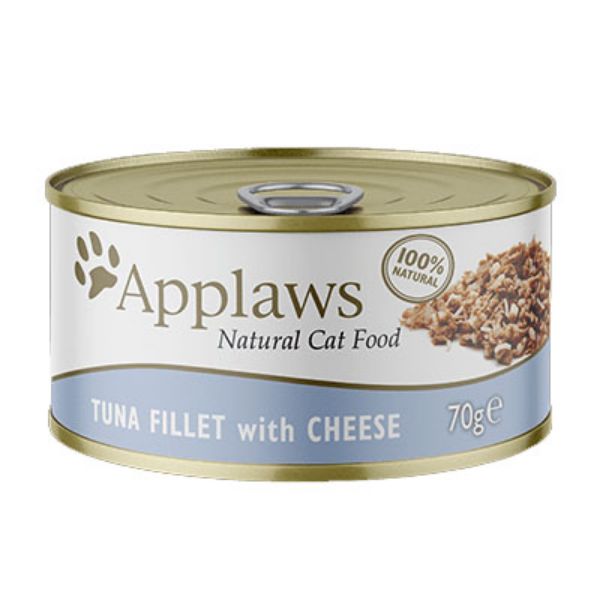 Picture of Applaws Cat - Broth Tin Tuna With Cheese 70g