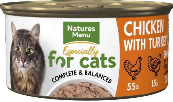 Picture of Natures Menu Cat - Adult Chicken & Turkey Especially Can 85g