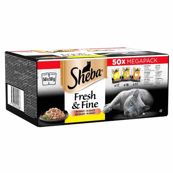 Picture of Sheba Fresh & Fine Poultry  in Gravy 50x50g
