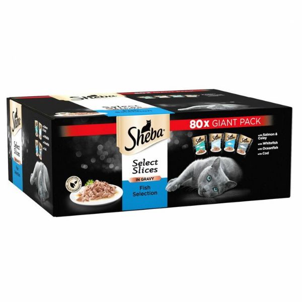 Picture of Sheba Select Slices Fish In Gravy 80x85g