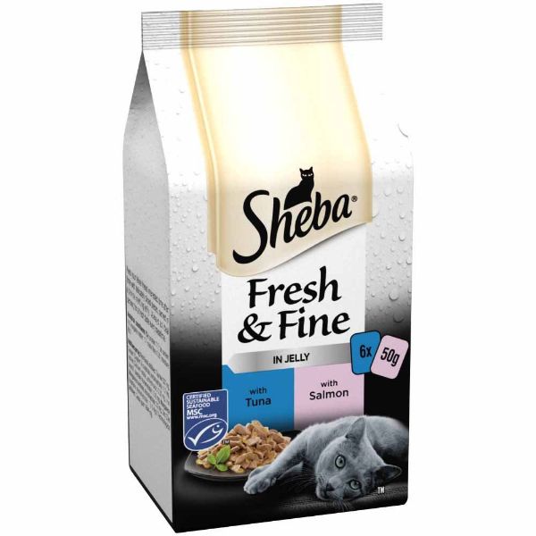 Picture of Sheba Pouch Fresh & Fine Fish Collection In Jelly 6x50g