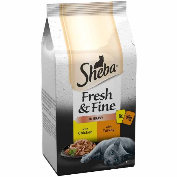 Picture of Sheba Pouch Fresh & Fine Poultry Collection In Gravy 6x50g