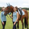 Picture of Hy Equestrian Synergy Fly Veil Aqua/Silver Pony