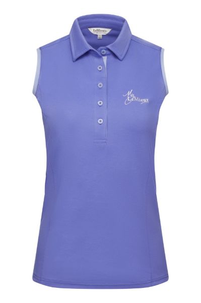 Picture of Le Mieux Sleeveless Polo Shirt Bluebell