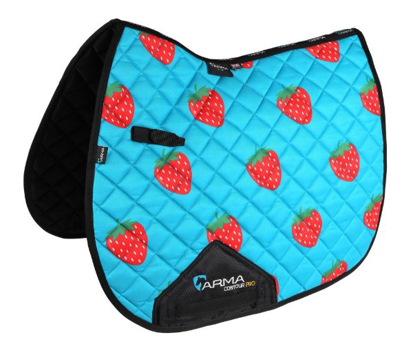 Picture of Shires ARMA Fruity Saddlecloth Strawberry 17-18"