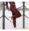 Picture of Chillout Rebrand Silicone Knee Legging Burgundy/Black