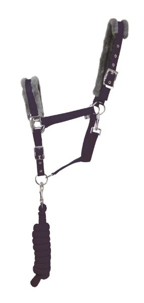 Picture of Hy Sport Active Headcollar & Lead Midnight Navy