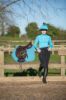 Picture of Hy Sport Active Close Contact Saddle Pad Sky Blue Full