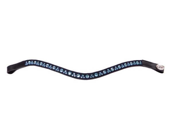 Picture of QHP Astana Browband Black/Aqua