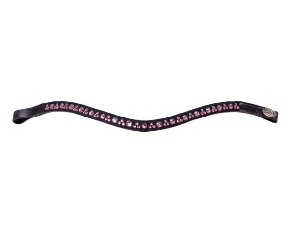 Picture of QHP Astana Browband Black/Soft Pink