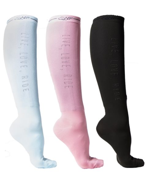 Picture of QHP Knee Stockings Astana (3 Pack) Bright 35-38