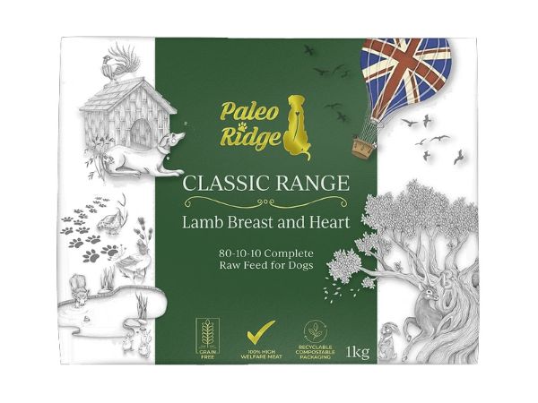 Picture of Paleo Ridge Dog - Classic Lamb Breast & Heart 1kg