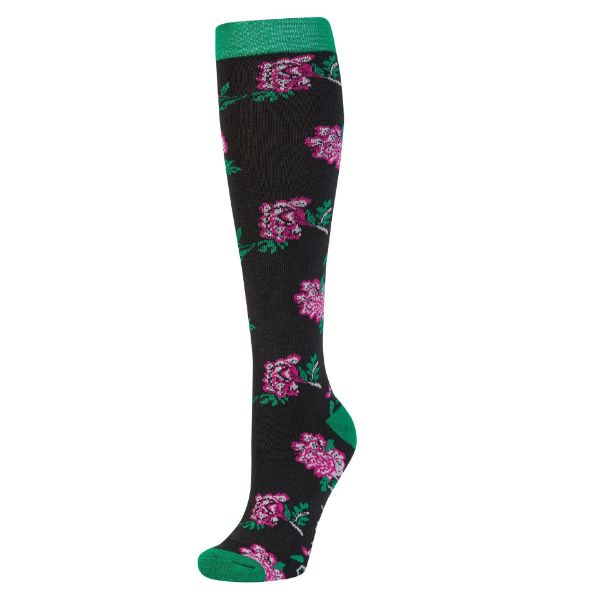 Picture of Dublin Adult Single Pack Socks Emerald Flower