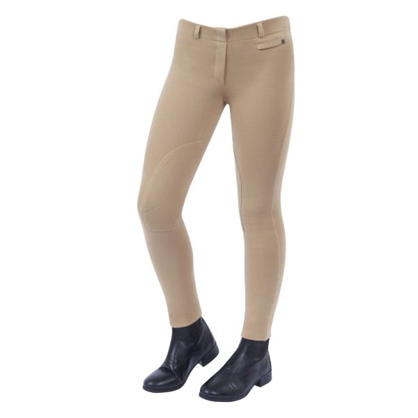 Picture of Dublin Childs Supa-fit Pull On Knee Patch Jodhpurs Beige 