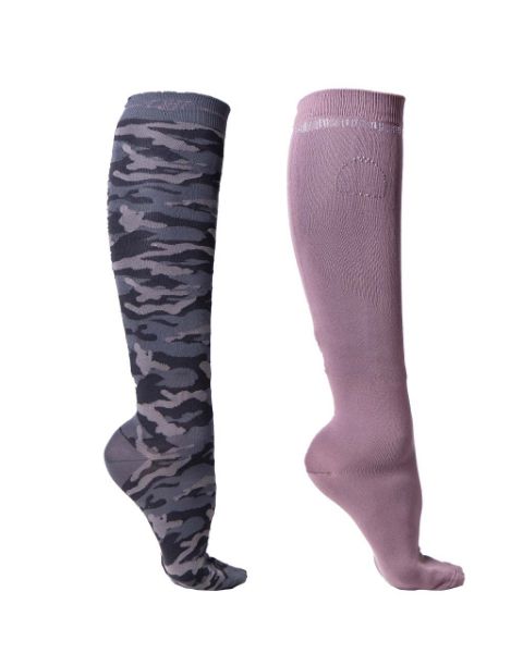 Picture of QHP Knee Stockings Collection (2 Pack) Mineral 39-42