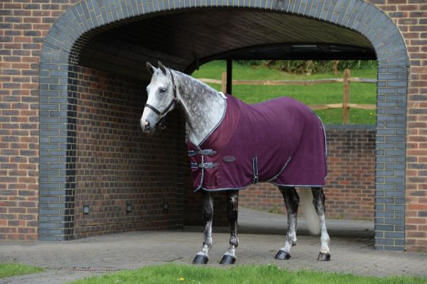 Picture of Weatherbeeta Fleece Cooler Standard Neck Maroon/Grey/White