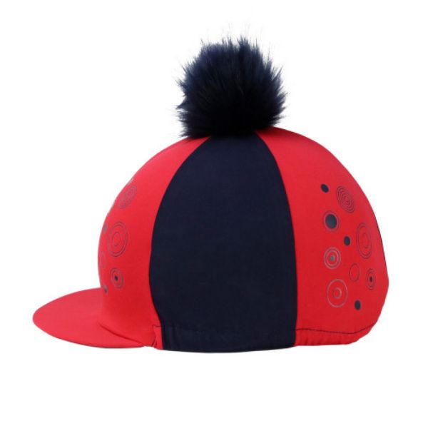 Picture of Hy Equestrian DynaMizs Ecliptic Hat Cover Red/Navy
