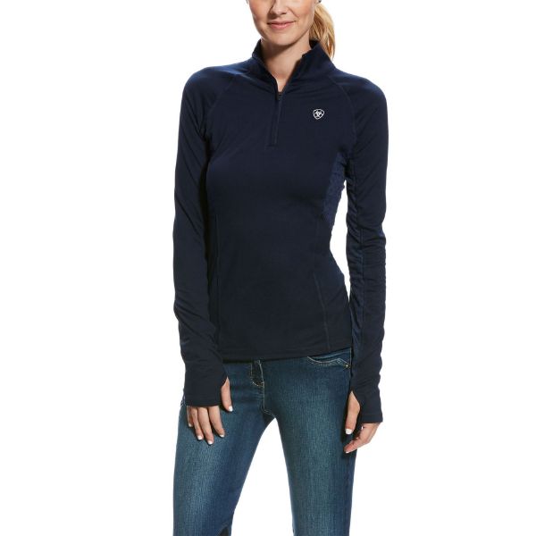 Picture of Ariat Wms Lowell 2.0 1/4 Zip Baselayer Navy