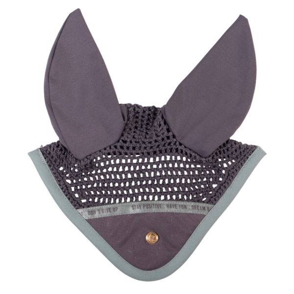 Picture of QHP Ear Net Equestrian Dream Iron Grey Full