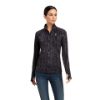 Picture of Ariat Wms Lowell 2.0 1/4 Zip Baselayer Black Bit Print