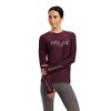 Picture of Ariat Wms Lumina Long Sleeve Tee Mulberry