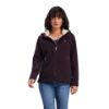 Picture of Ariat WMS Real Mccall Full Zip Sweater Mulberry Wine