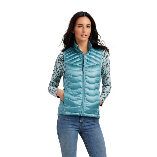 Picture of Ariat Womens Ideal Down Vest Iridescent Arctic