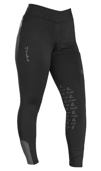 Picture of Firefoot Ladies Bankfield Basic Breeches Black/Grey