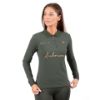 Picture of Aubrion Team Long Sleeve Polo Khaki
