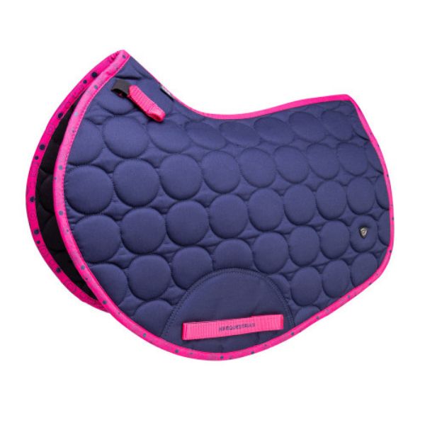 Picture of Hy Equestrian DynaMizs Ecliptic Close Contact Saddle Pad Navy/Magenta Pony/Cob