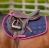 Picture of Hy Equestrian DynaMizs Ecliptic Close Contact Saddle Pad Navy/Magenta Pony/Cob