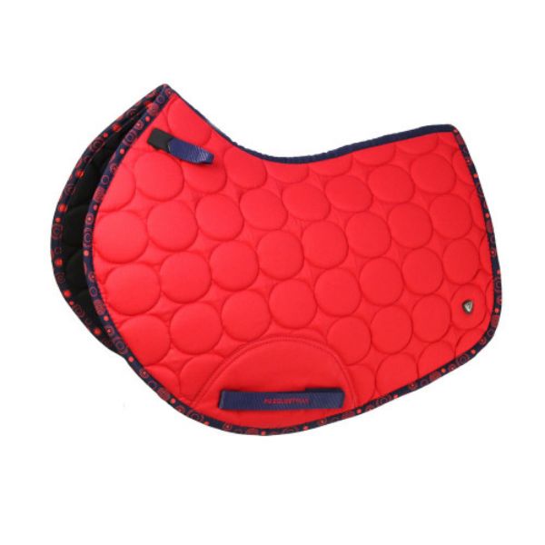 Picture of Hy Equestrian DynaMizs Ecliptic Close Contact Saddle Pad Red/Navy Pony/Cob