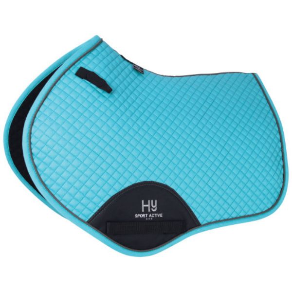 Picture of Hy Sport Active Close Contact Saddle Pad Sky Blue Full