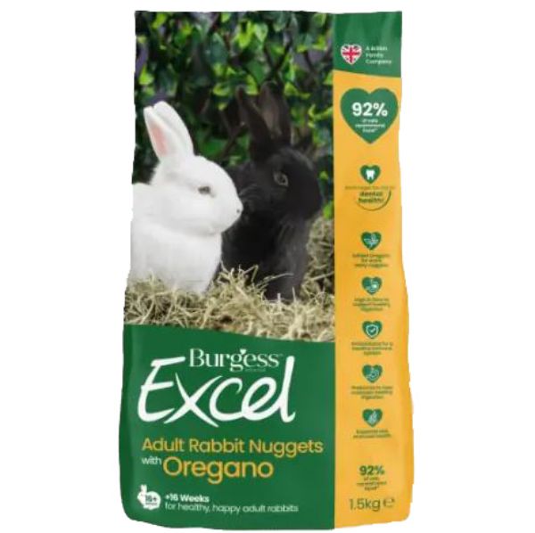 Picture of Burgess Rabbit - Excel Adult Nuggets With Oregano 1.5kg