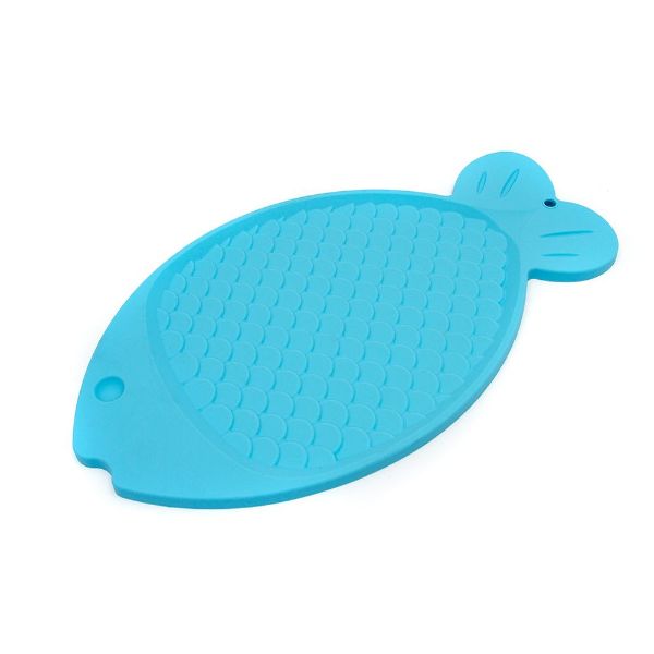 Picture of Great & Small Blue Silicone Fish Shaped Food Mat