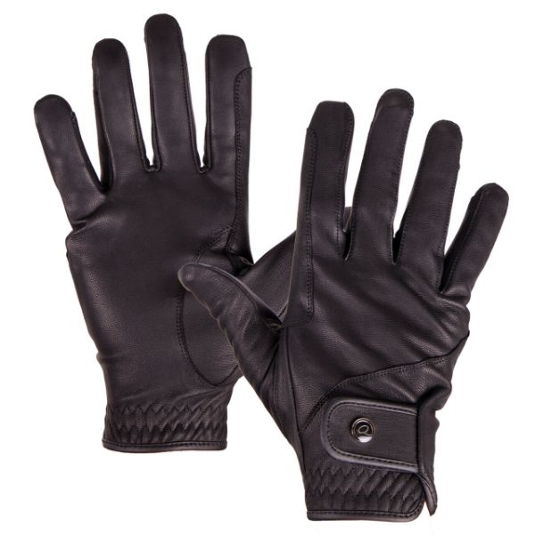 Picture of QHP Glove Leather Pro Black