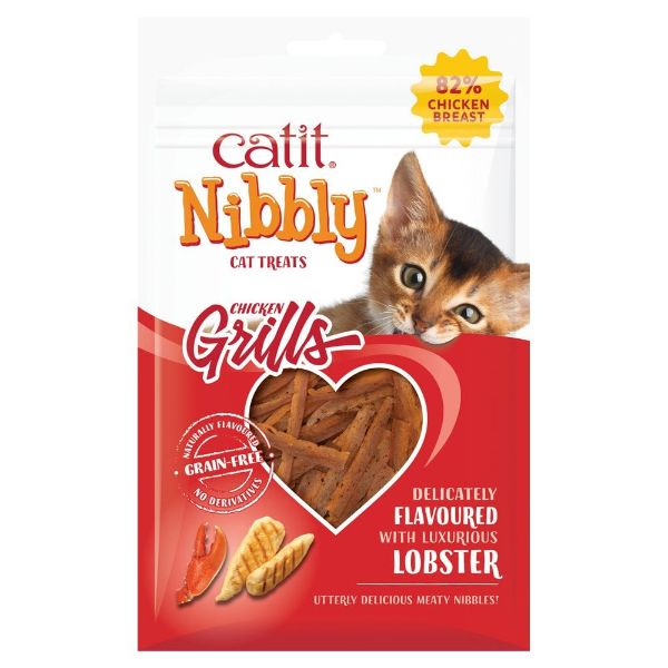 Picture of Catit Nibbly Chicken Grills With Lobster 30g