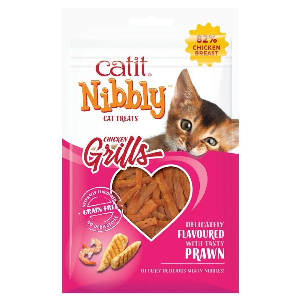 Picture of Catit Nibbly Chicken Grills With Prawn 30g