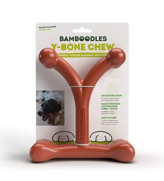 Picture of Bamboodles Y Bone Chew Lrg