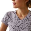 Picture of Ariat Womens Snaffle SS T-Shirt Lavender Heather