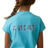 Picture of Ariat Youth Varsity Camo SS T-Shirt Mosaic Blue